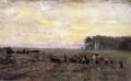 Haying Scene Impressionist Indiana landscapes Theodore Clement Steele